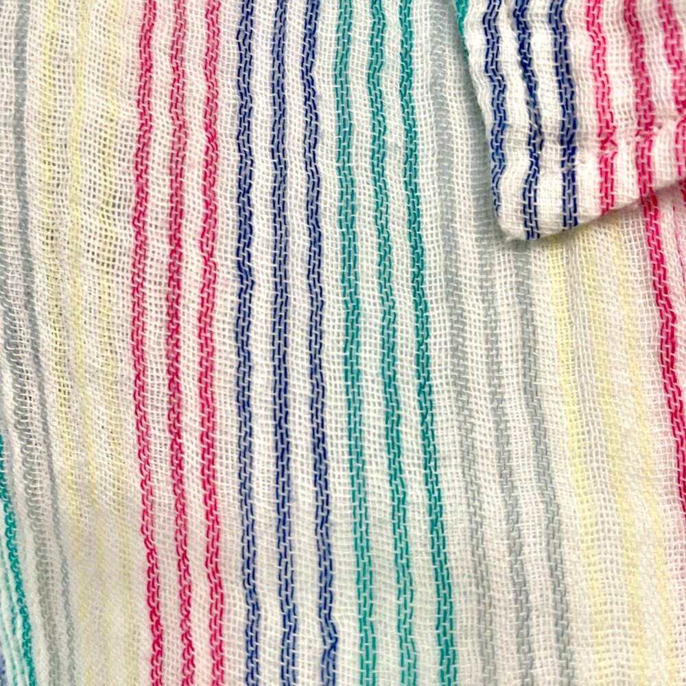 Rails Ellis Iris Mult-Color Rainbow Striped Shirt - image 6